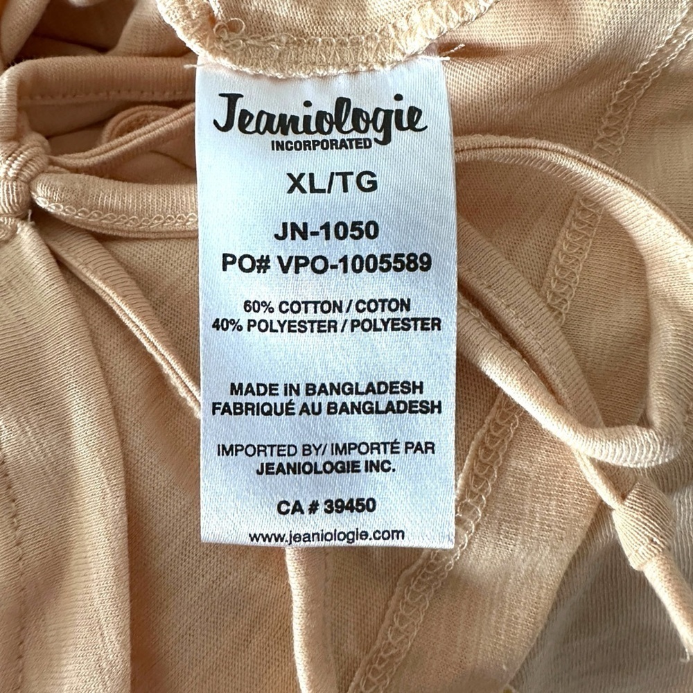 NWT Women's Jeaniologie Light Peach Cropped Top - Multiple Sizes - Picture 9 of 10
